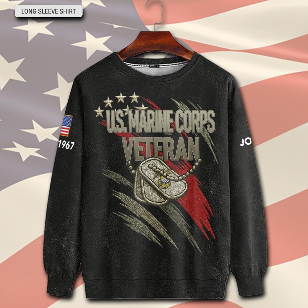 US Marine Corps, E 2 Marines Private First Class - Sweatshirt - Image 2