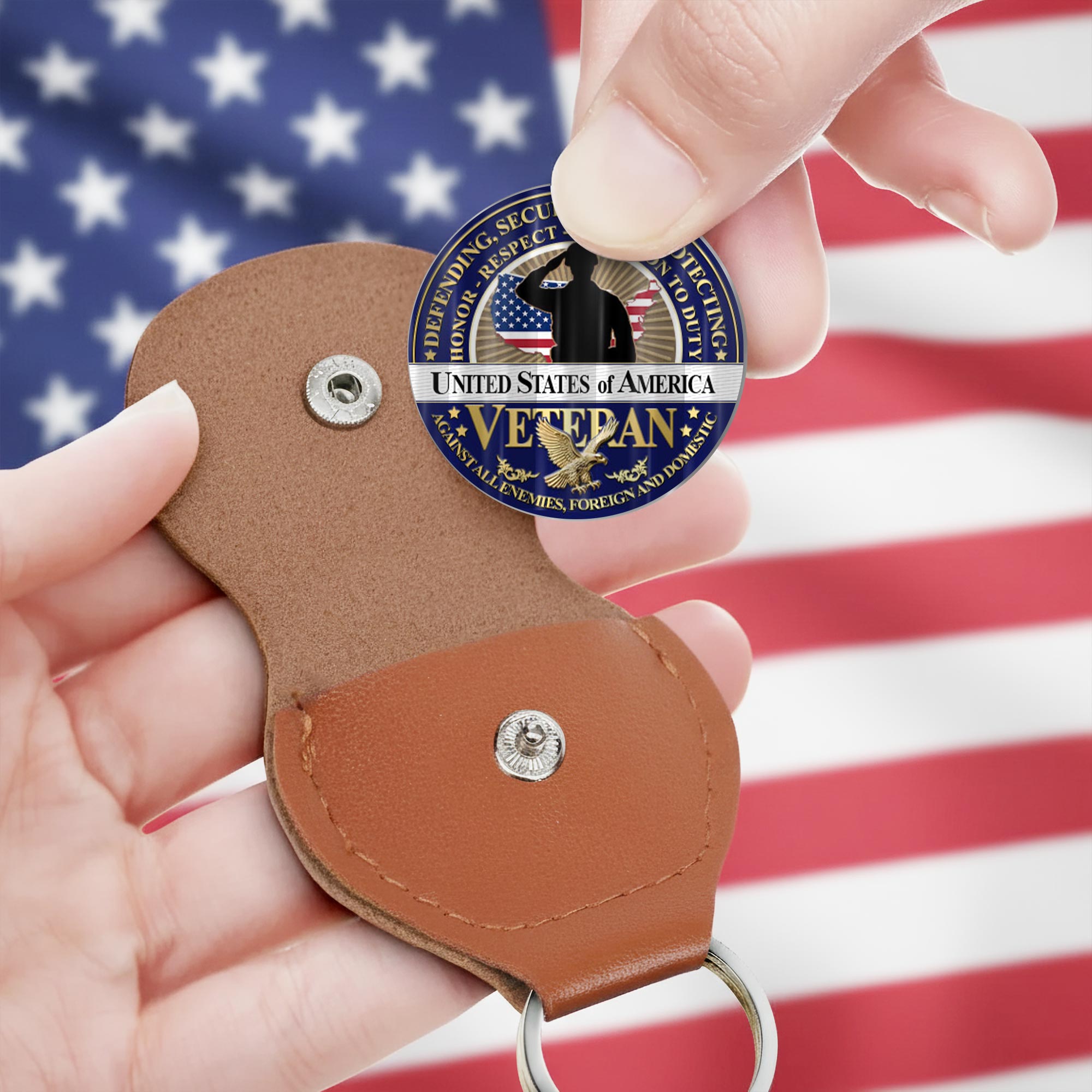 US Coast Guard, No One Gets Left Behind - Military Printed Challenge Coin - Image 3