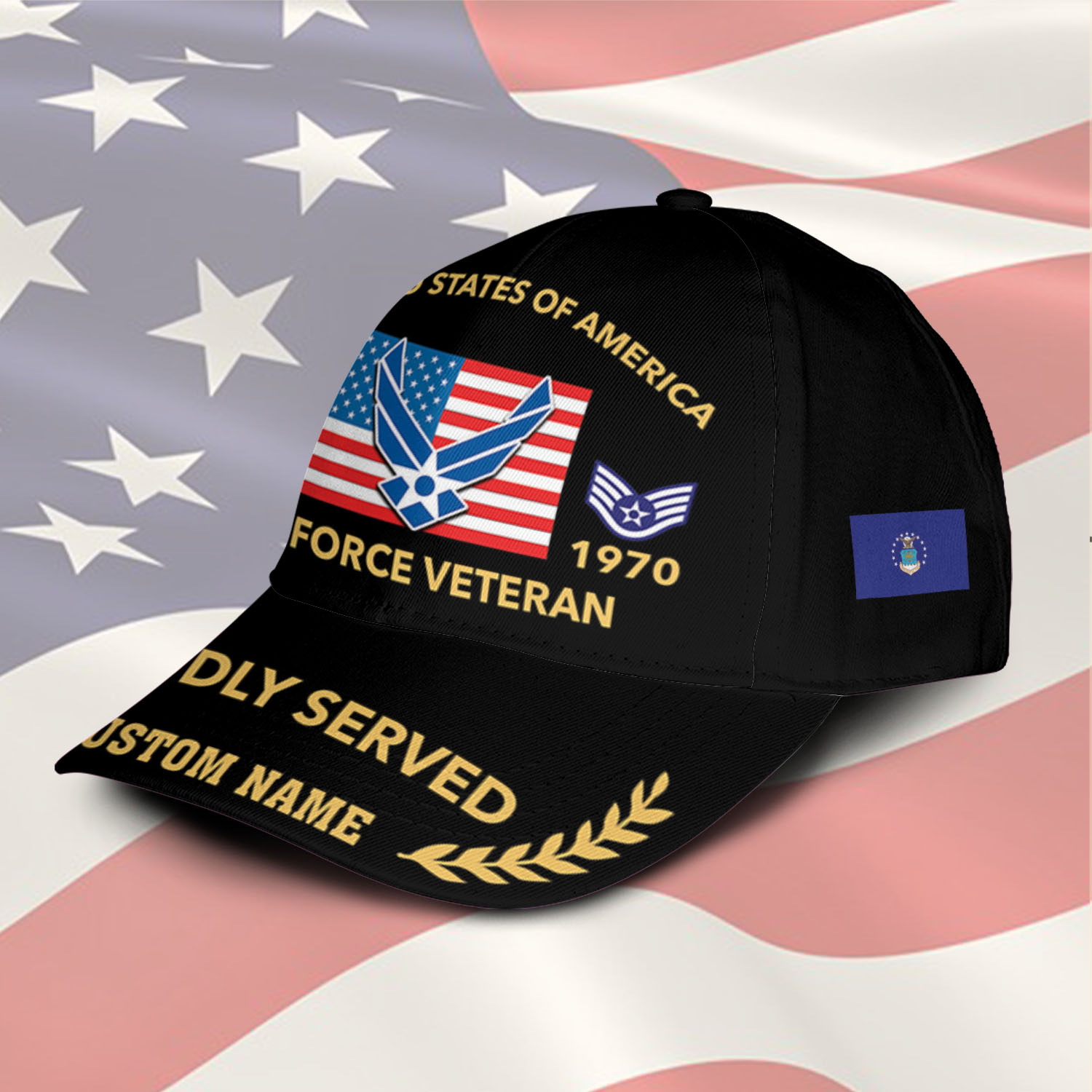 US Air Force, Thank a Veteran - Classic Cap - Image 2