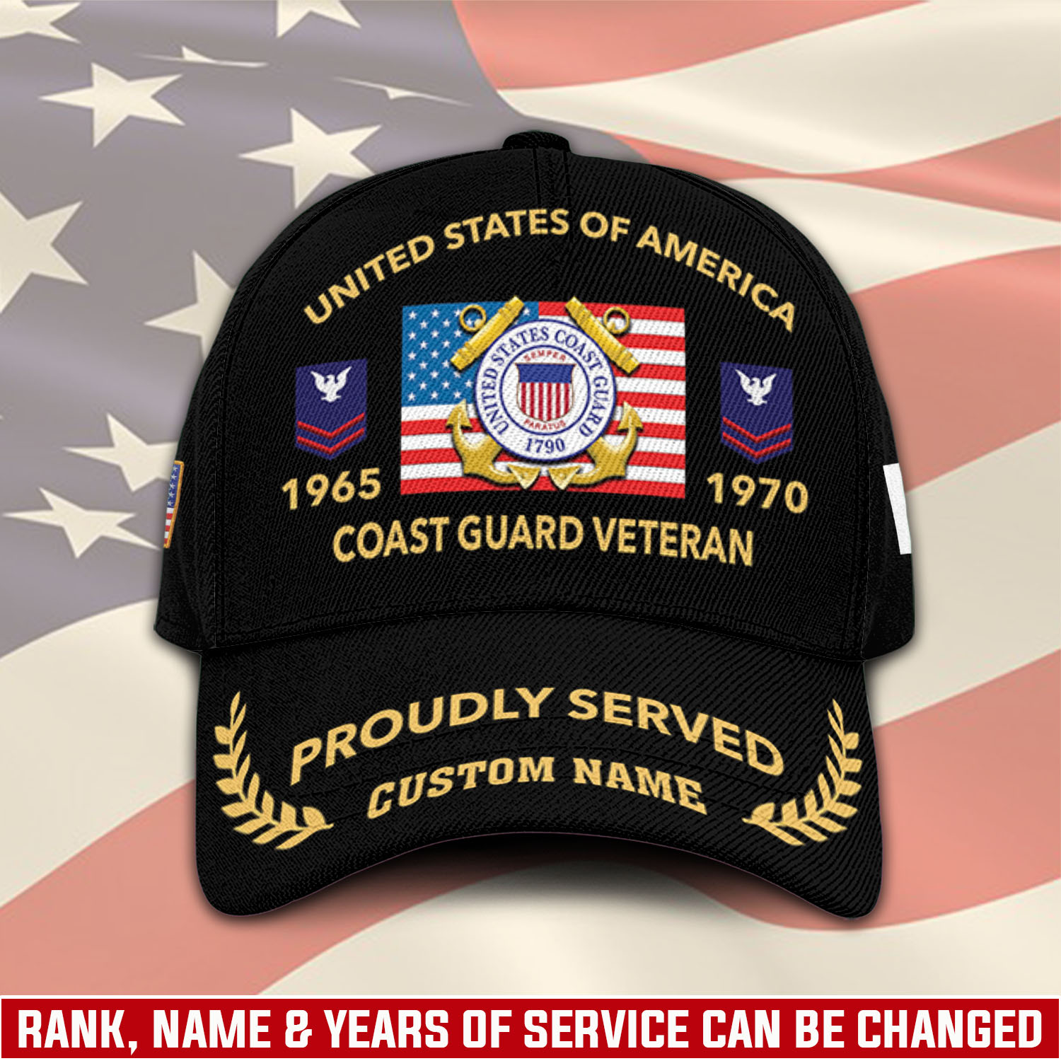 US Coast Guard, Honoring All Who Served - Classic Cap