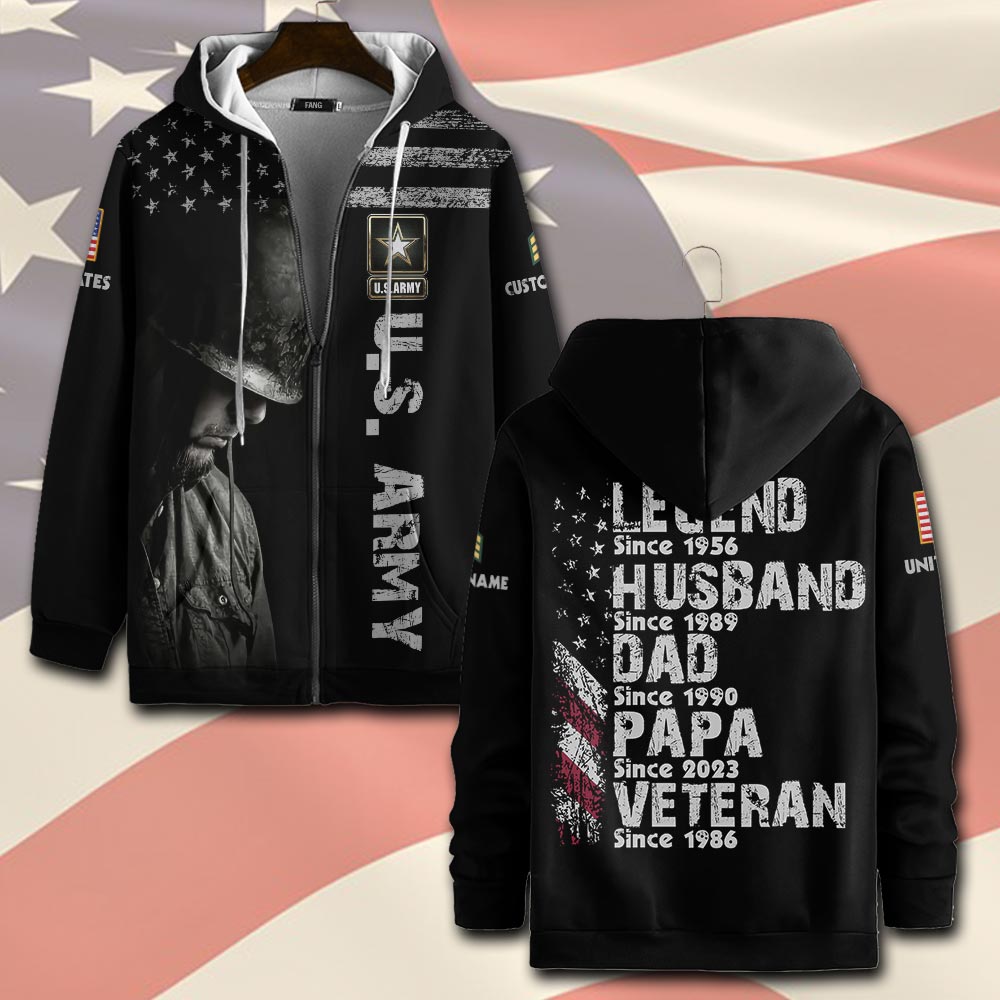 US Army, Thank a Veteran - Zip Hoodie