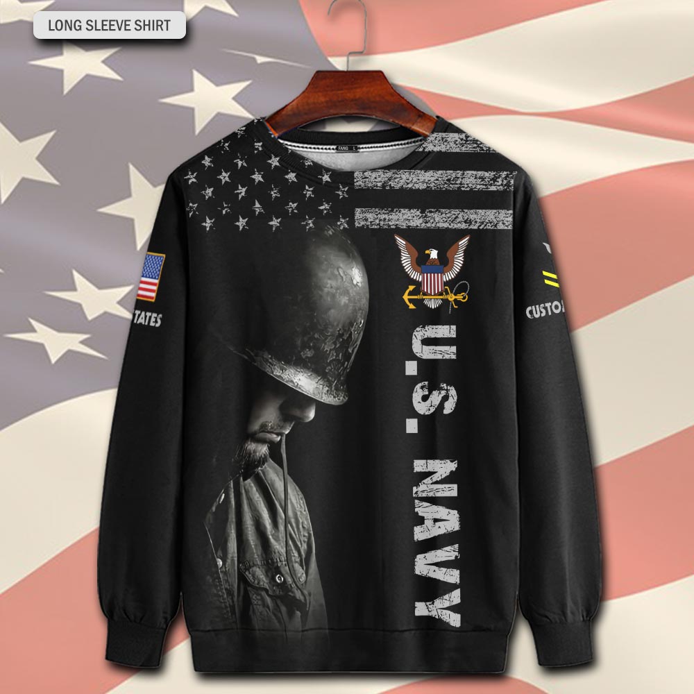US Navy, E 7 Gold - Sweatshirt - Image 2