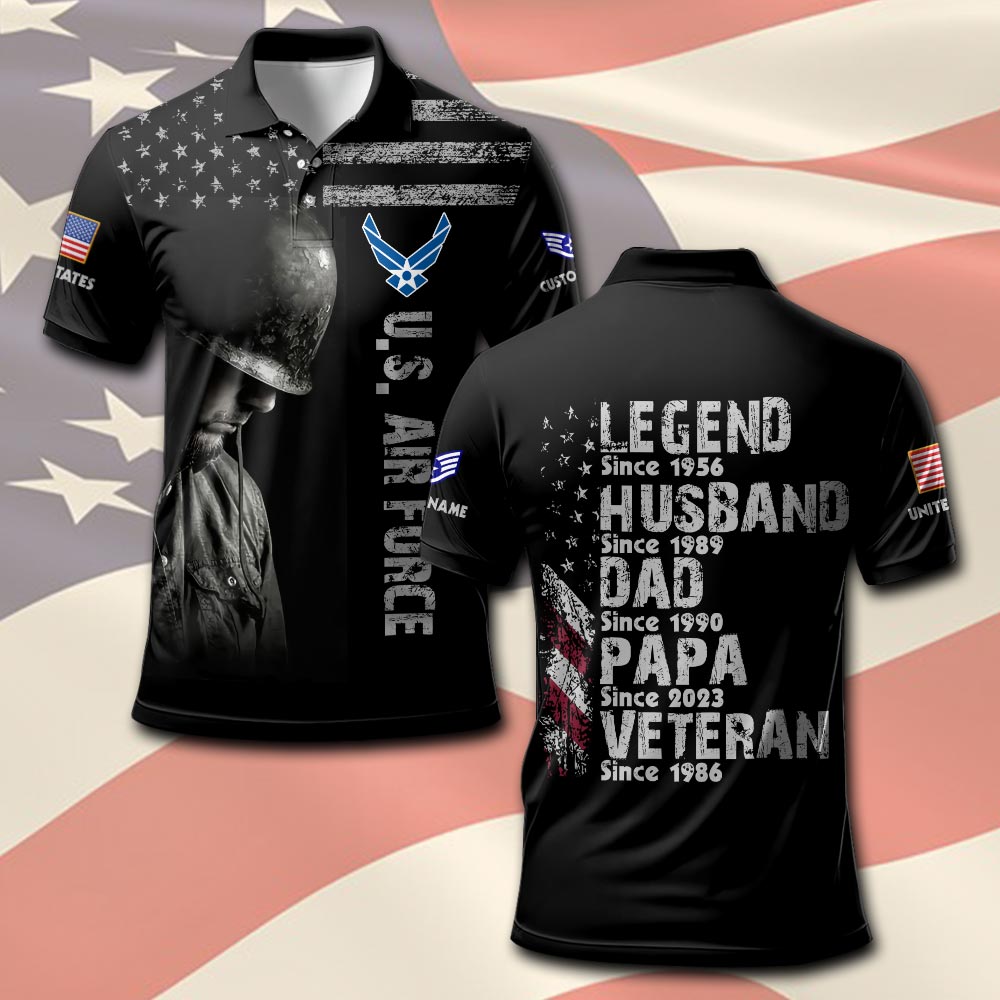 US Air Force , Freedom Over Fear - Polo Shirt
