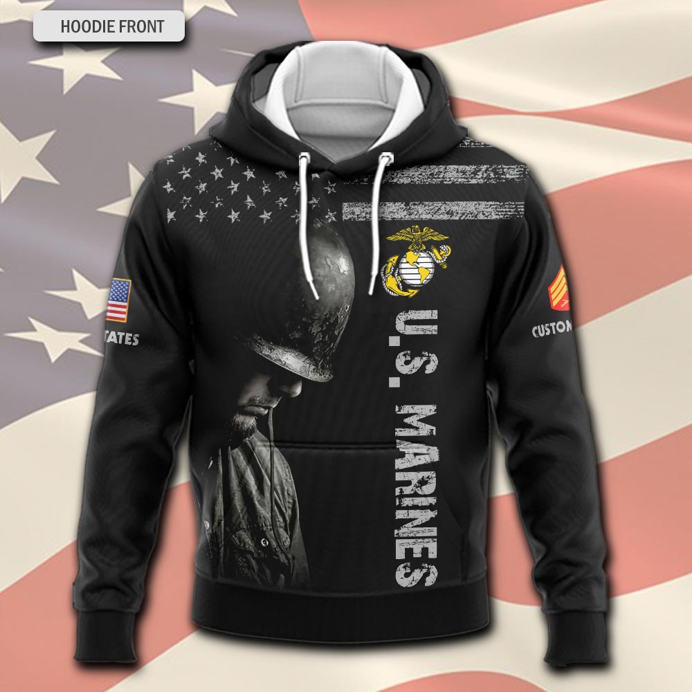 US Marine Corps, Semper Fidelis - Hoodie - Image 2