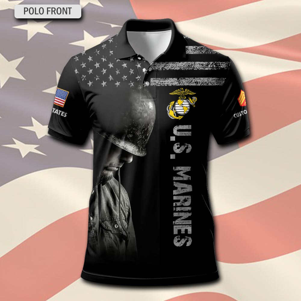 US Marine Corps, Semper Fidelis - Polo Shirt - Image 2