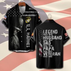 US Marine Corps, The Jarheads - Short Sleeve Button Shirt