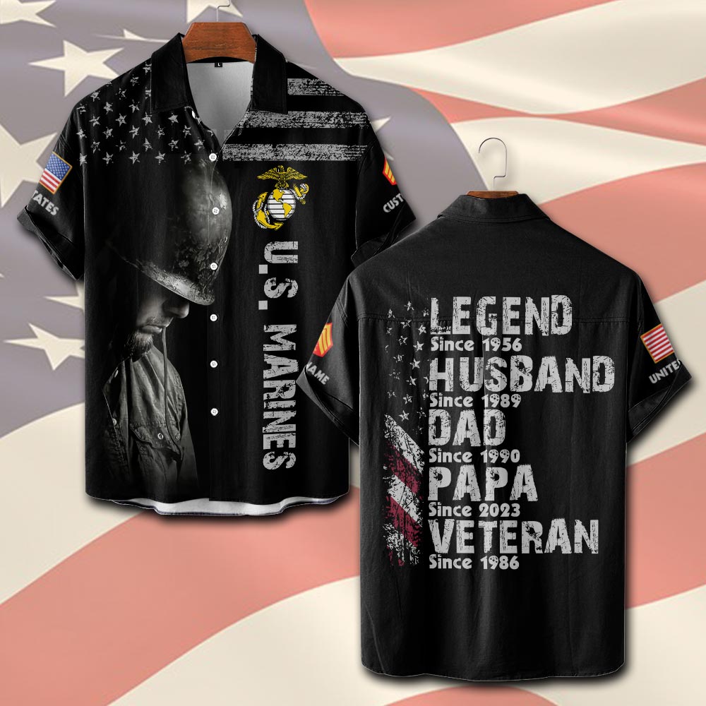 US Marine Corps, The Jarheads - Short Sleeve Button Shirt