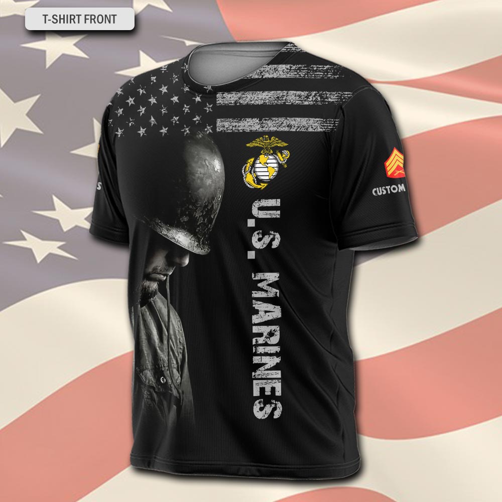 US Marine Corps, Honor The Fallen - T-Shirt - Image 2