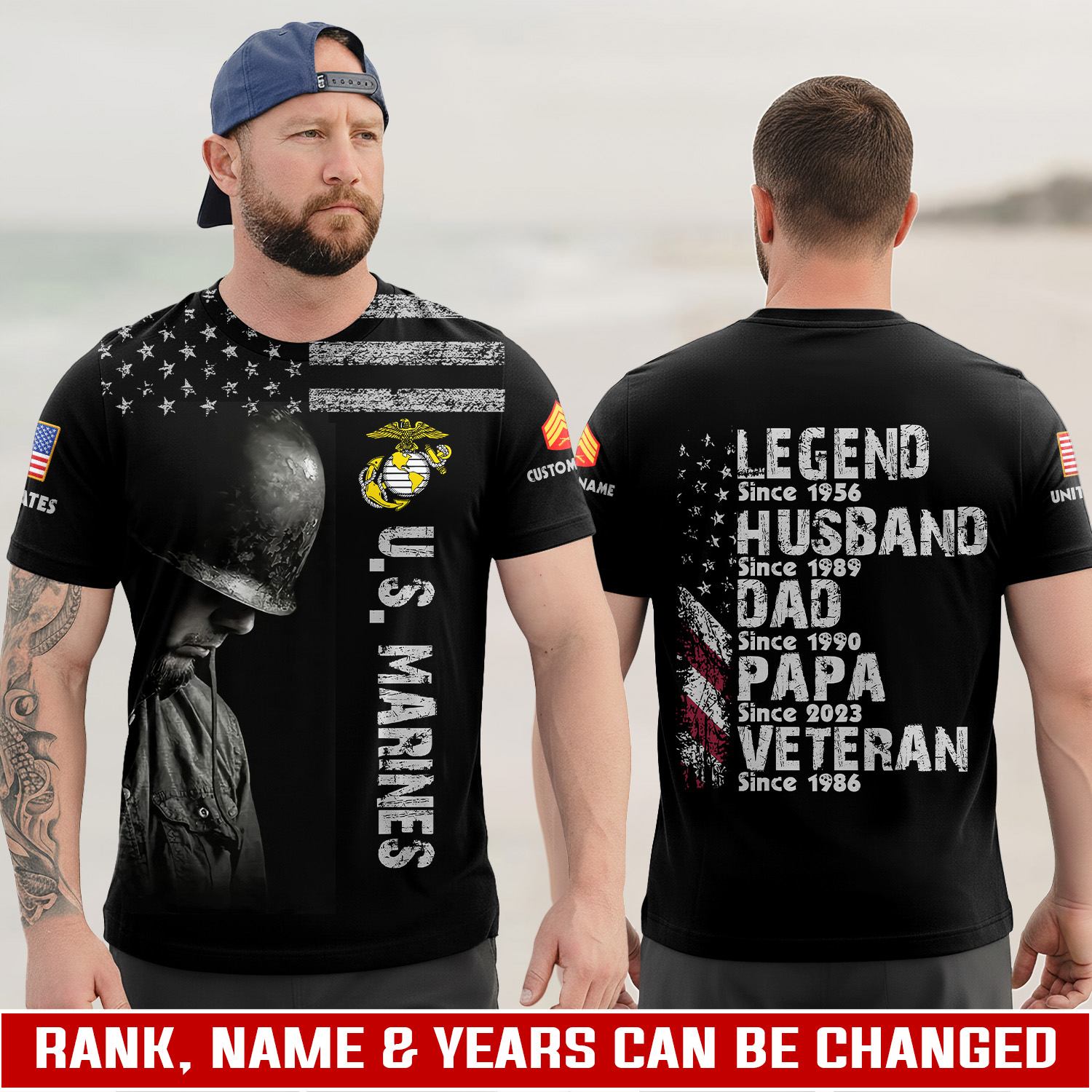 US Marine Corps, Honor The Fallen - T-Shirt