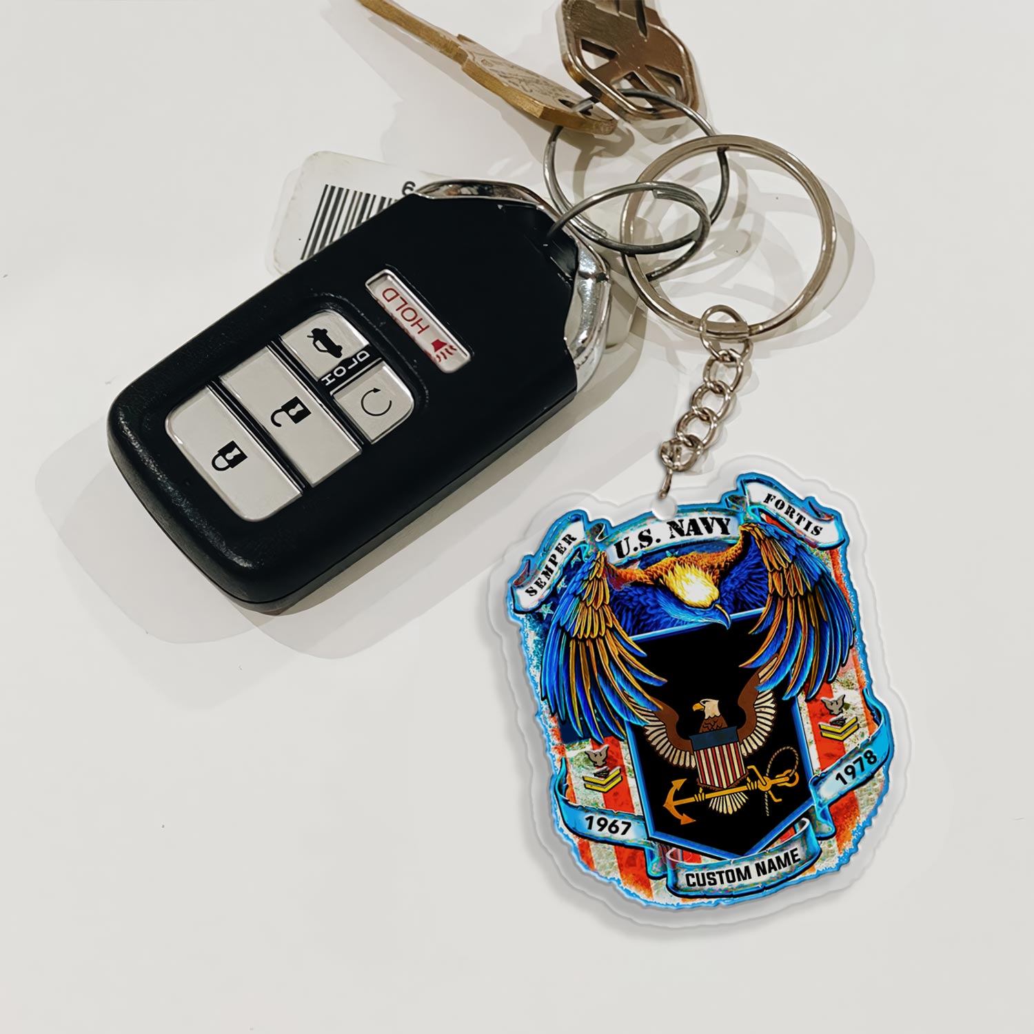 US Navy, Always Courageous - Acrylic Keychain - Image 3
