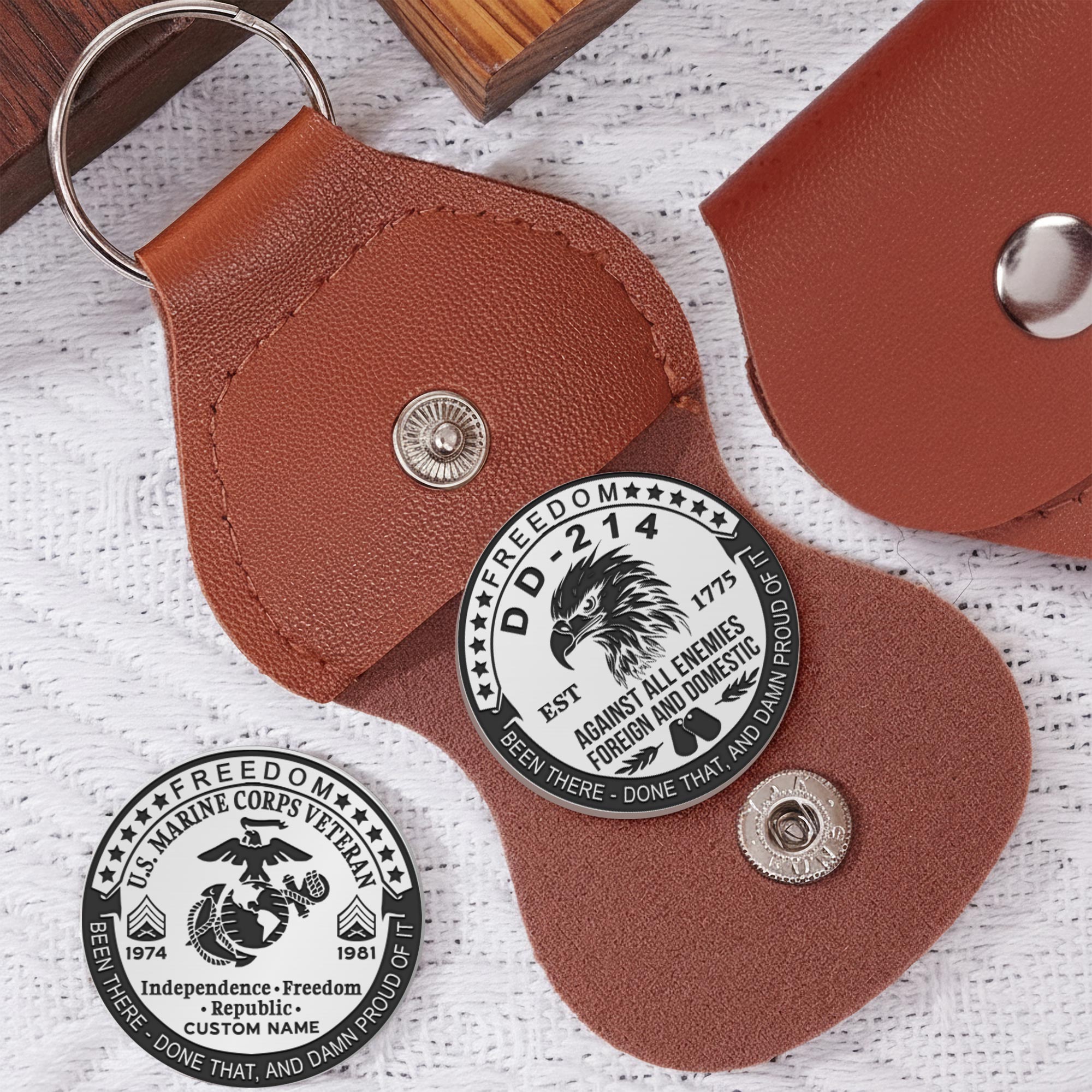 US Marine Corps, O 3 Marines Captain - Military Engraved Challenge Coin - Image 5