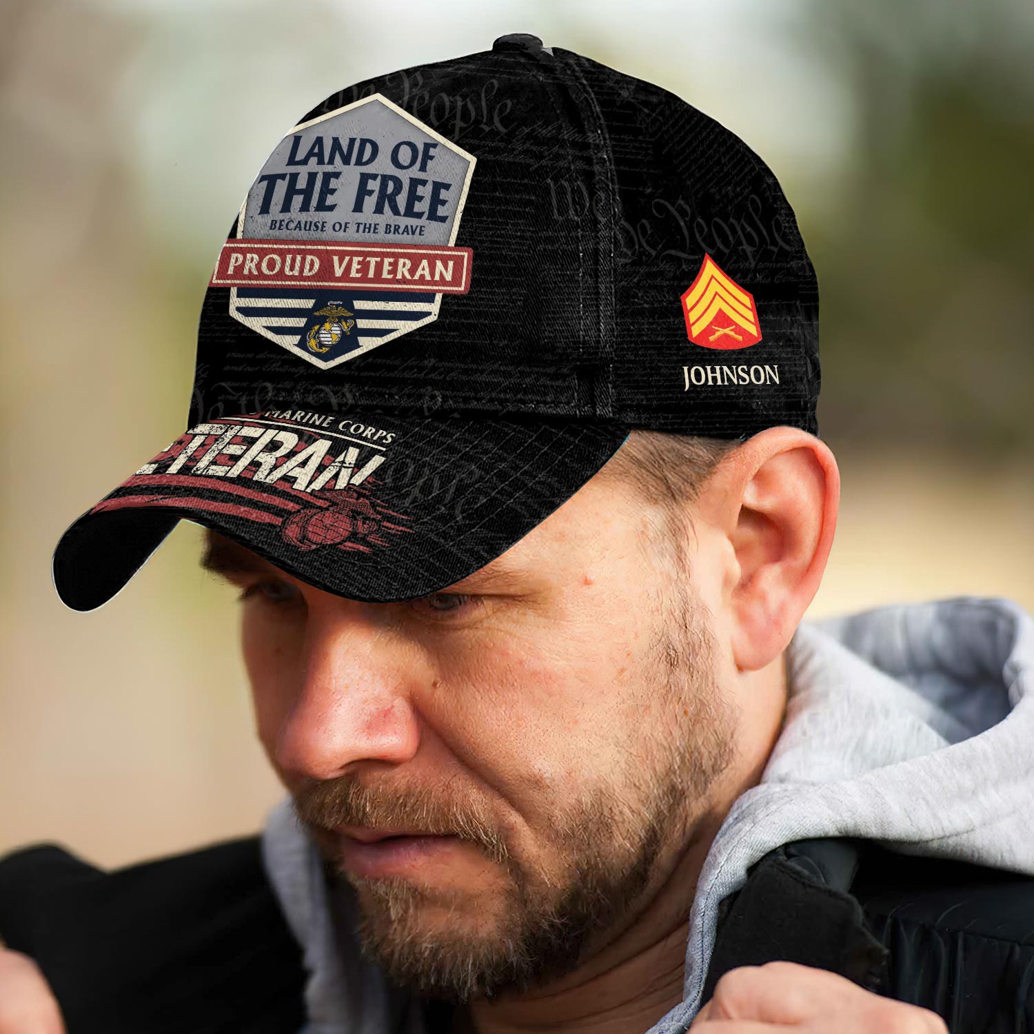 US Marine Corps, E 8 Marines Master Sergeant - Classic Cap - Image 3