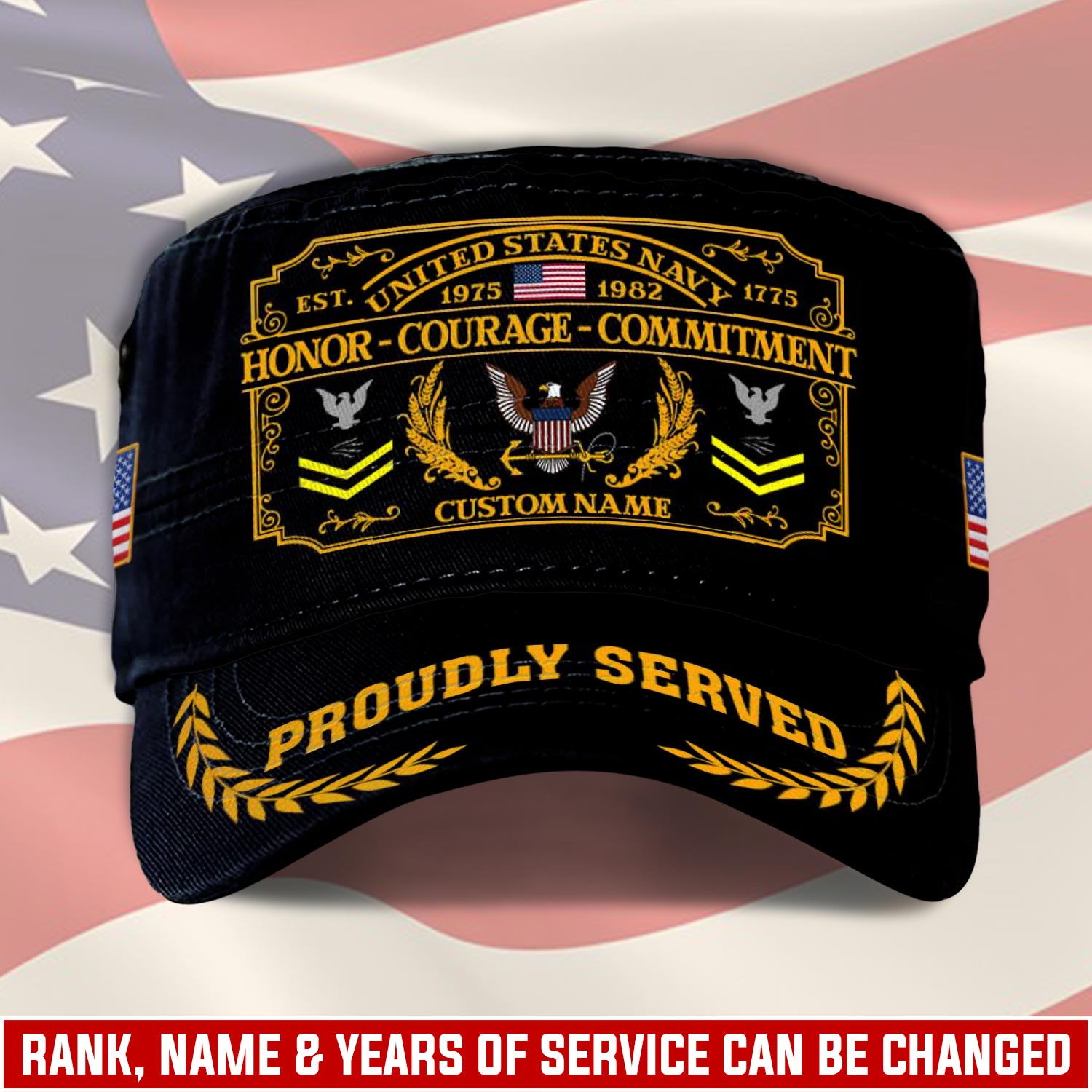 US Navy, Anchors Aweigh - Military Cap