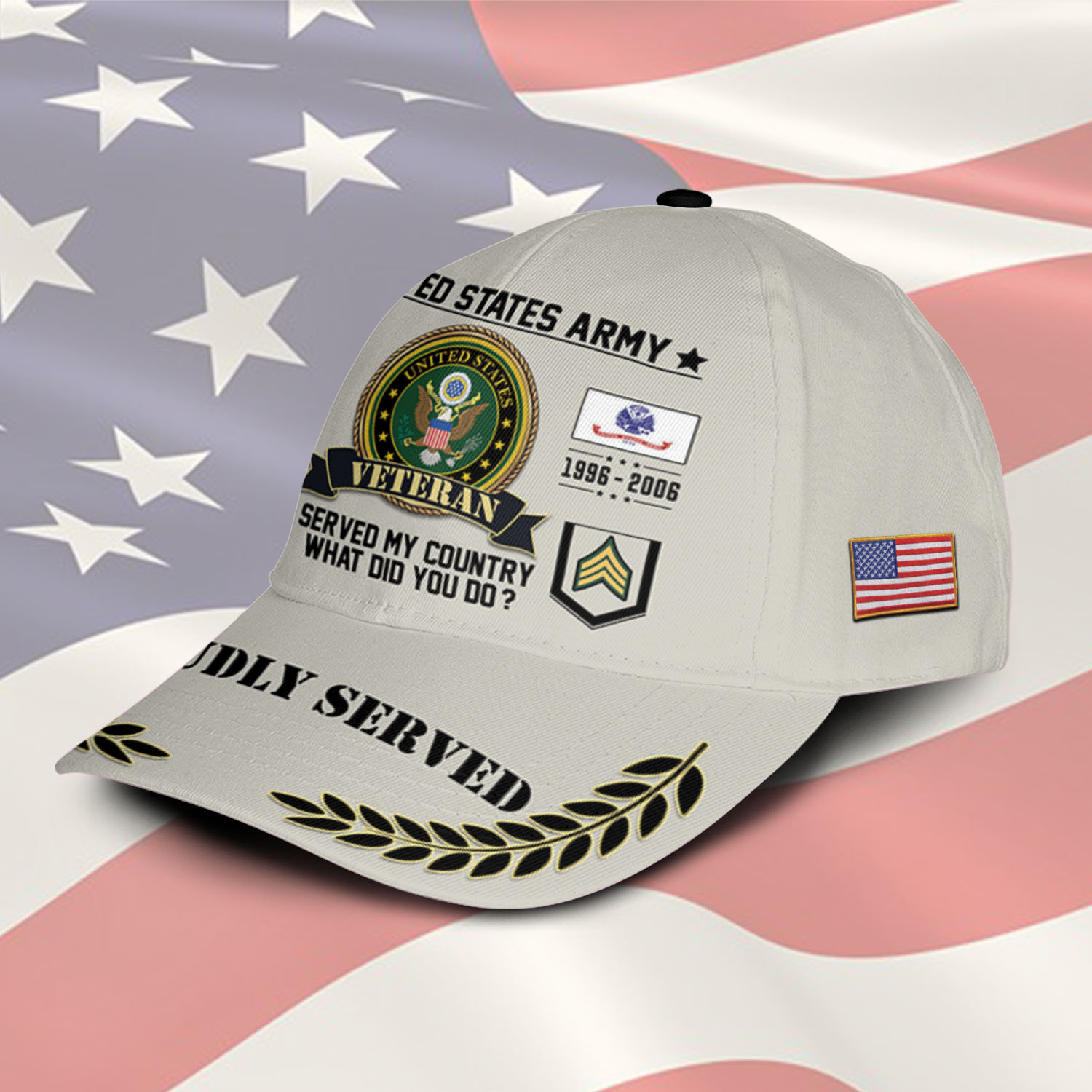 US Army, E 6 Army Staff Sergeant - Classic Cap - Image 2