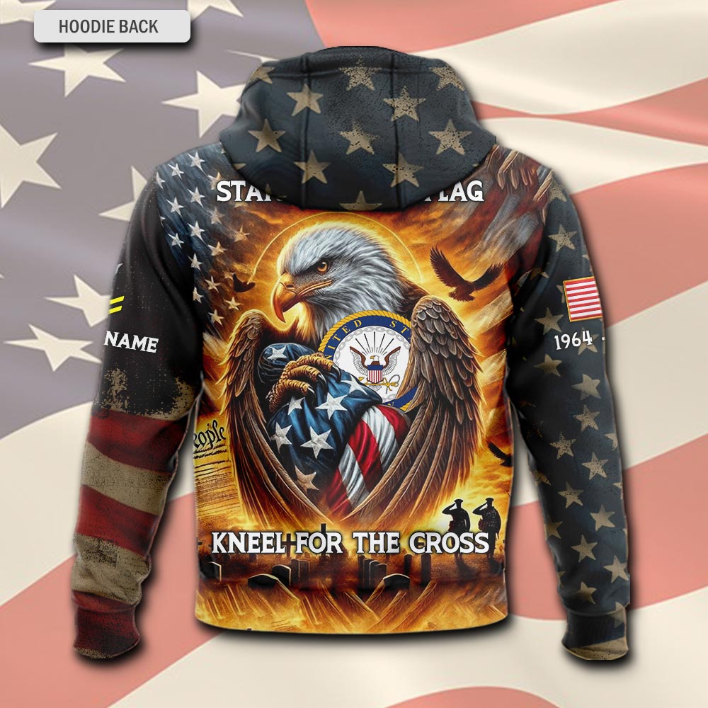 US Navy, E 6 Red - Hoodie - Image 3