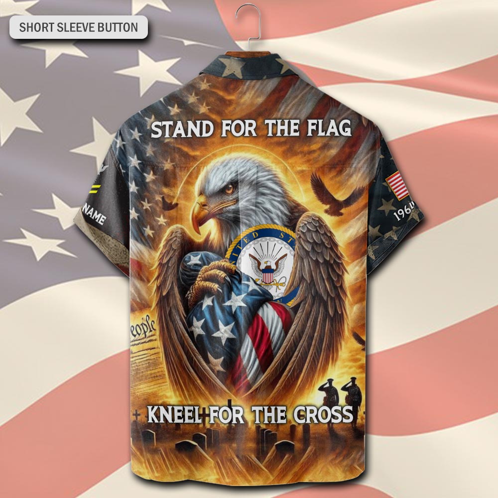 US Navy, All Gave Some, Some Gave All - Short Sleeve Button Shirt - Image 3