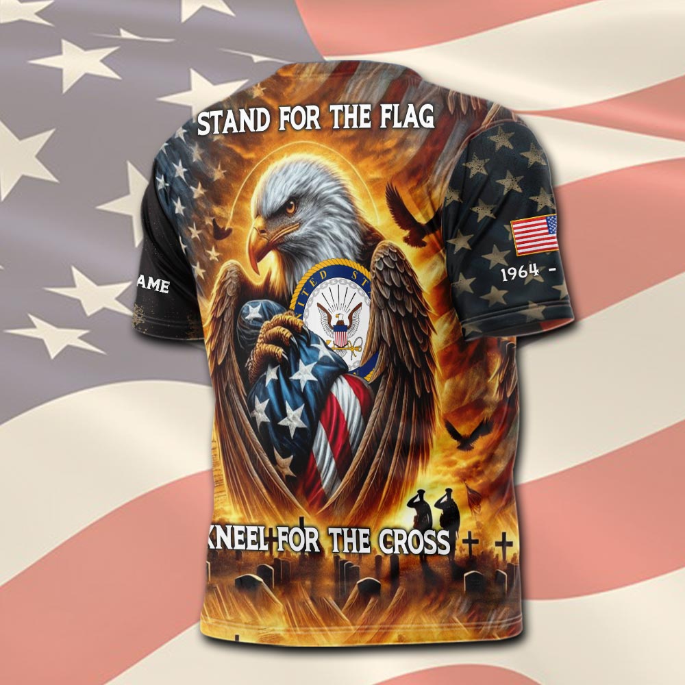 US Navy, E 8 Gold - T-Shirt - Image 3