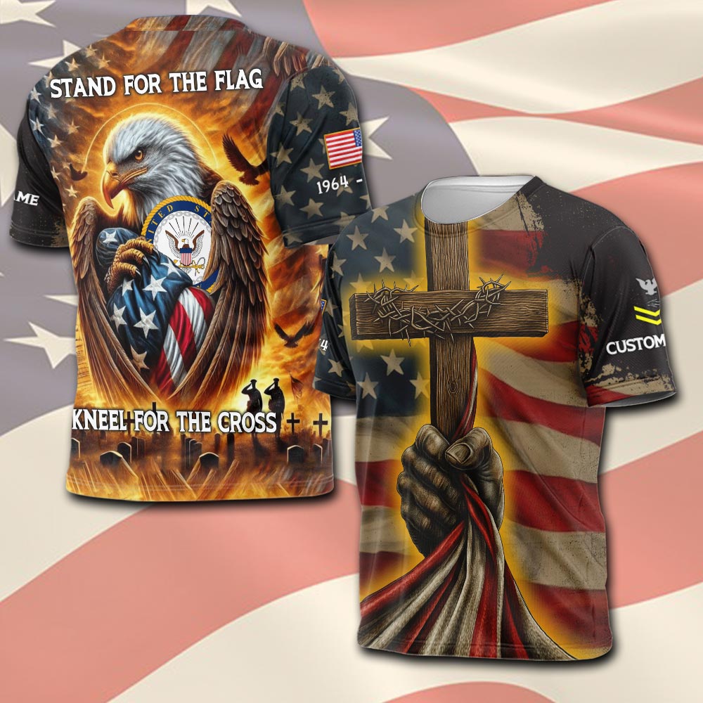 US Navy, E 8 Gold - T-Shirt