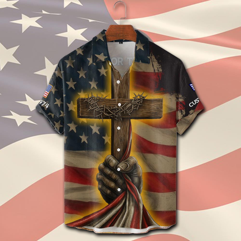 US Air Force , Life And Pride - Short Sleeve Button Shirt - Image 2