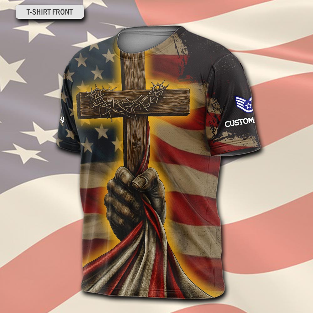 US Air Force , E 5 Air Force Staff Sergeant - T-Shirt - Image 2