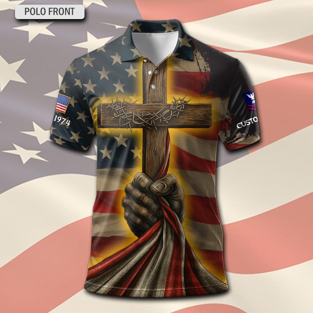 US Coast Guard, E 4 Gold - Polo Shirt - Image 2