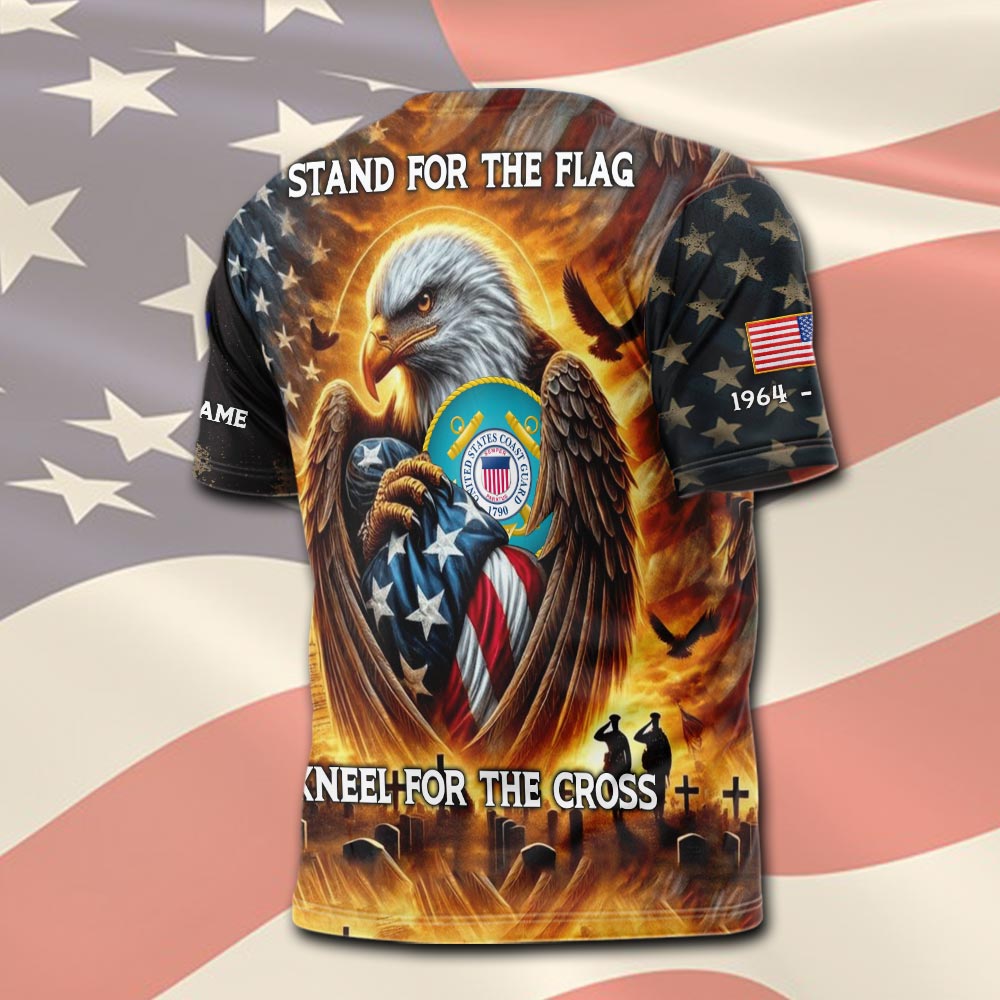 US Coast Guard, E 6 Gold - T-Shirt - Image 3