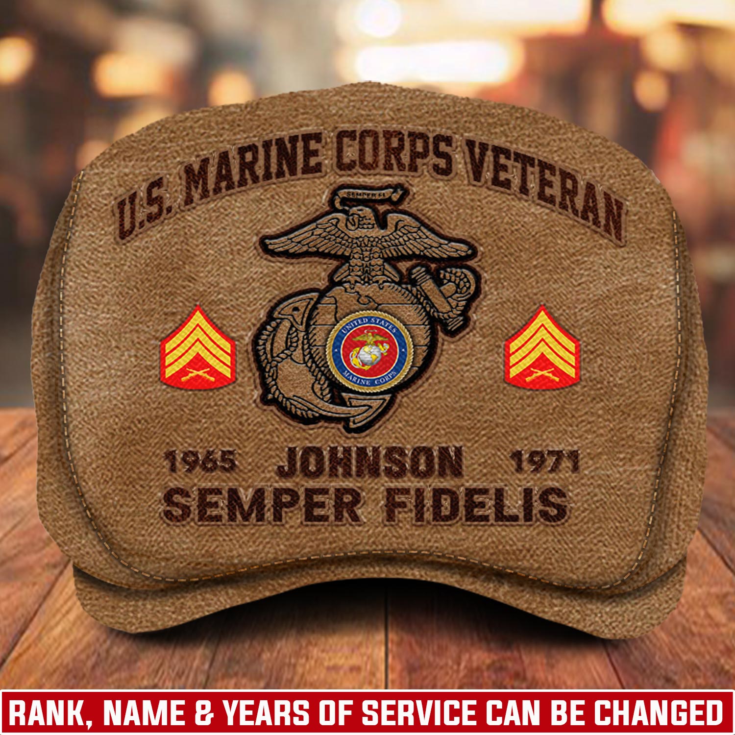 US Marine Corps, Proud Veteran - Jeff Cap