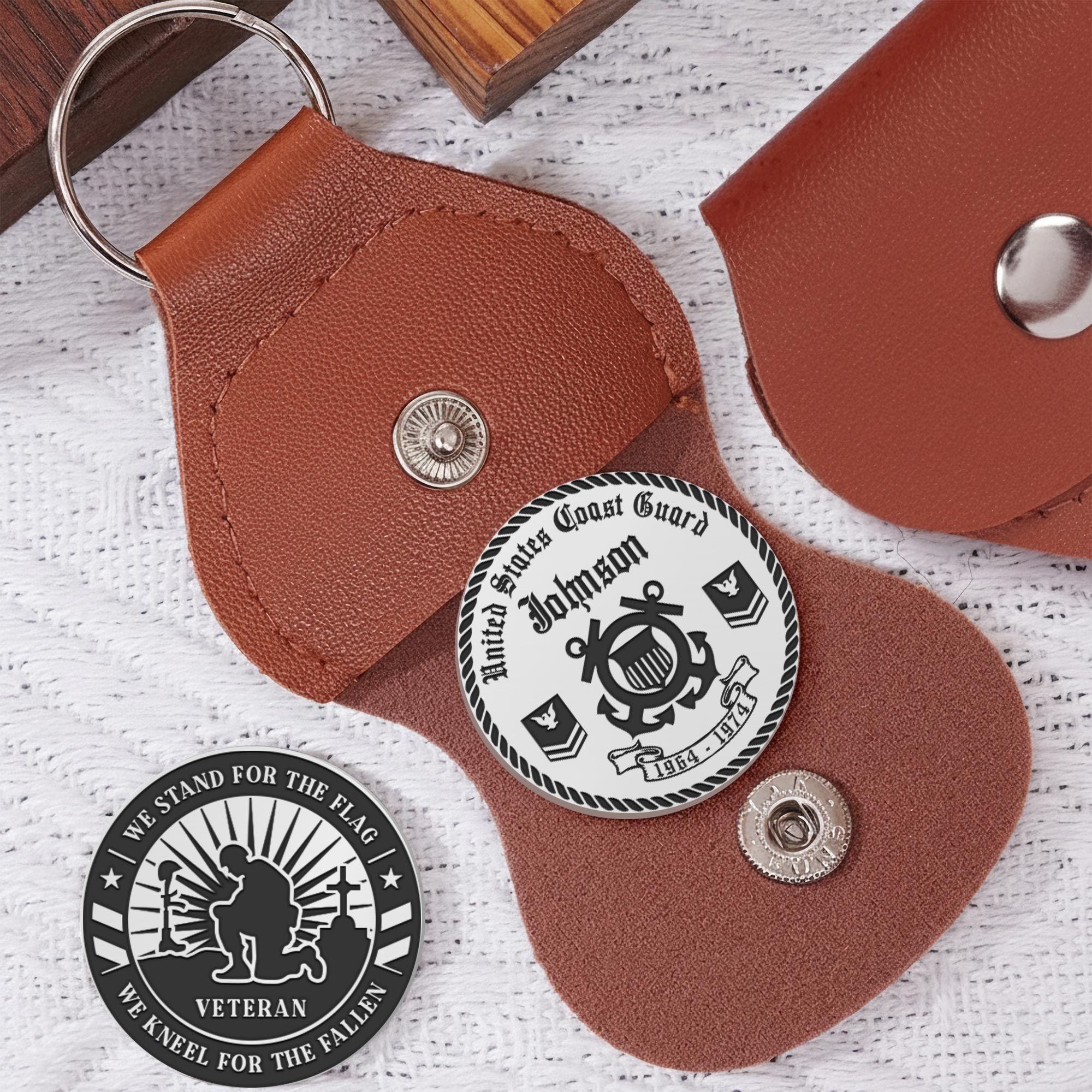 US Coast Guard, Duty, Honor, Country - Military Engraved Challenge Coin - Image 5