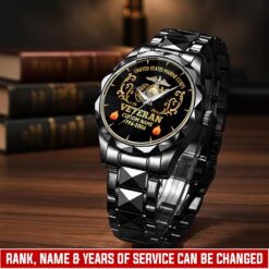 US Marine Corps, Freedom Isn't Free - Diamond-Cut Bezel Watch