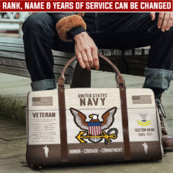 US Navy, E 3 White - Travel Bag - Size L: 20.4 x 9.4 x 10.2 inches