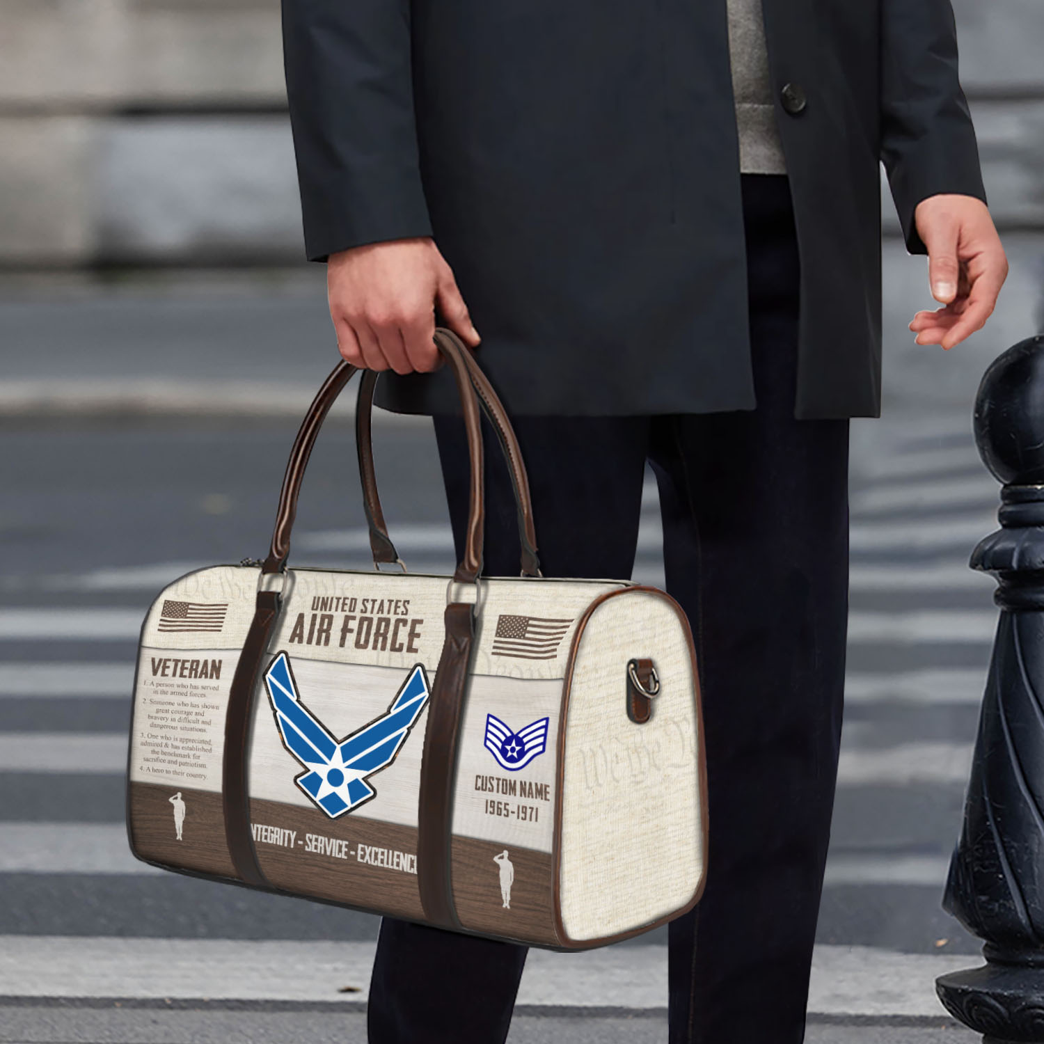 US Air Force, Service Before Self - Travel Bag - Size L: 20.4 x 9.4 x 10.2 inches - Image 4