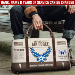 US Air Force, Service Before Self - Travel Bag - Size L: 20.4 x 9.4 x 10.2 inches