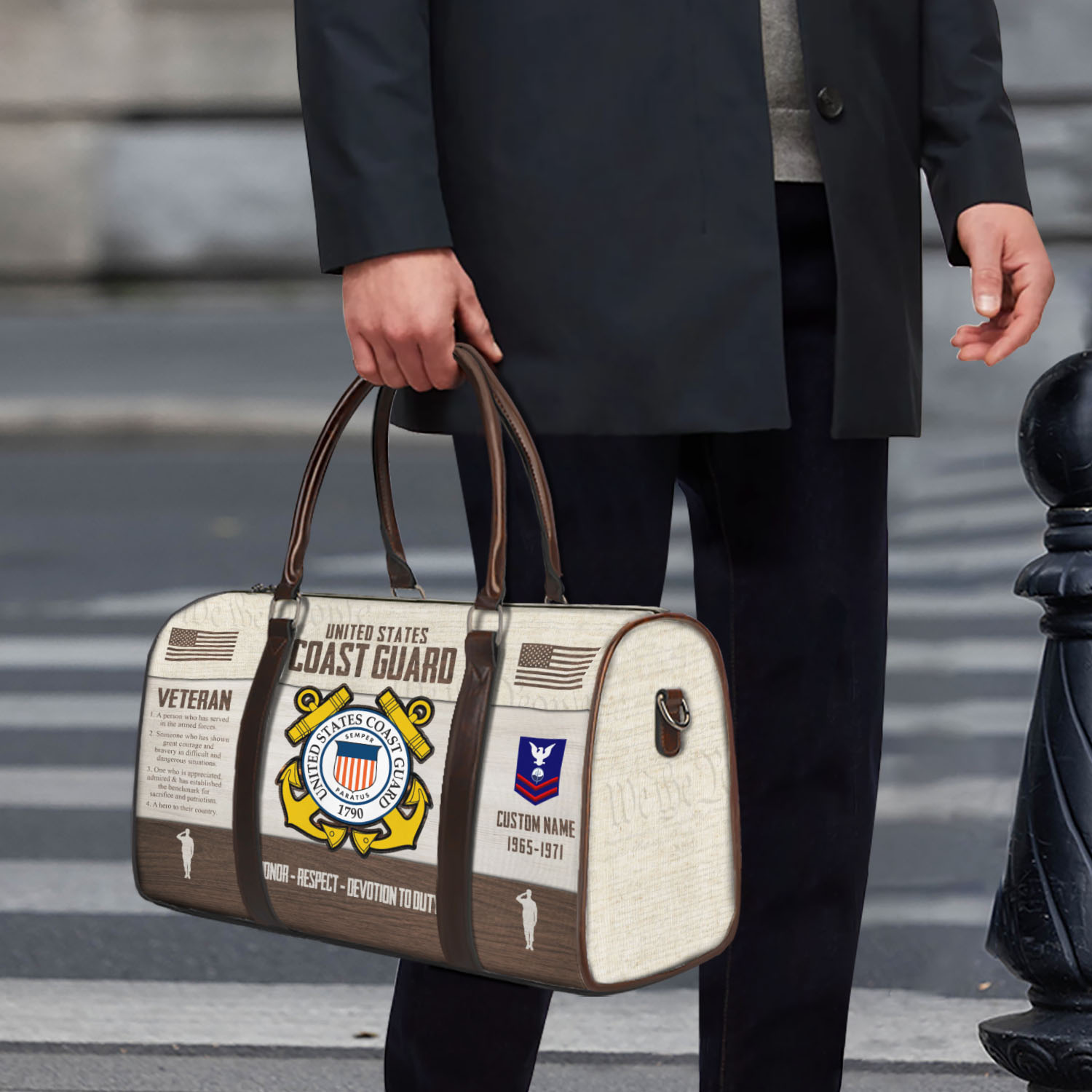 US Coast Guard, Life And Pride - Travel Bag - Size L: 20.4 x 9.4 x 10.2 inches - Image 4