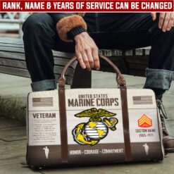 US Marine Corps, O 3 Marines Captain - Travel Bag - Size L: 20.4 x 9.4 x 10.2 inches