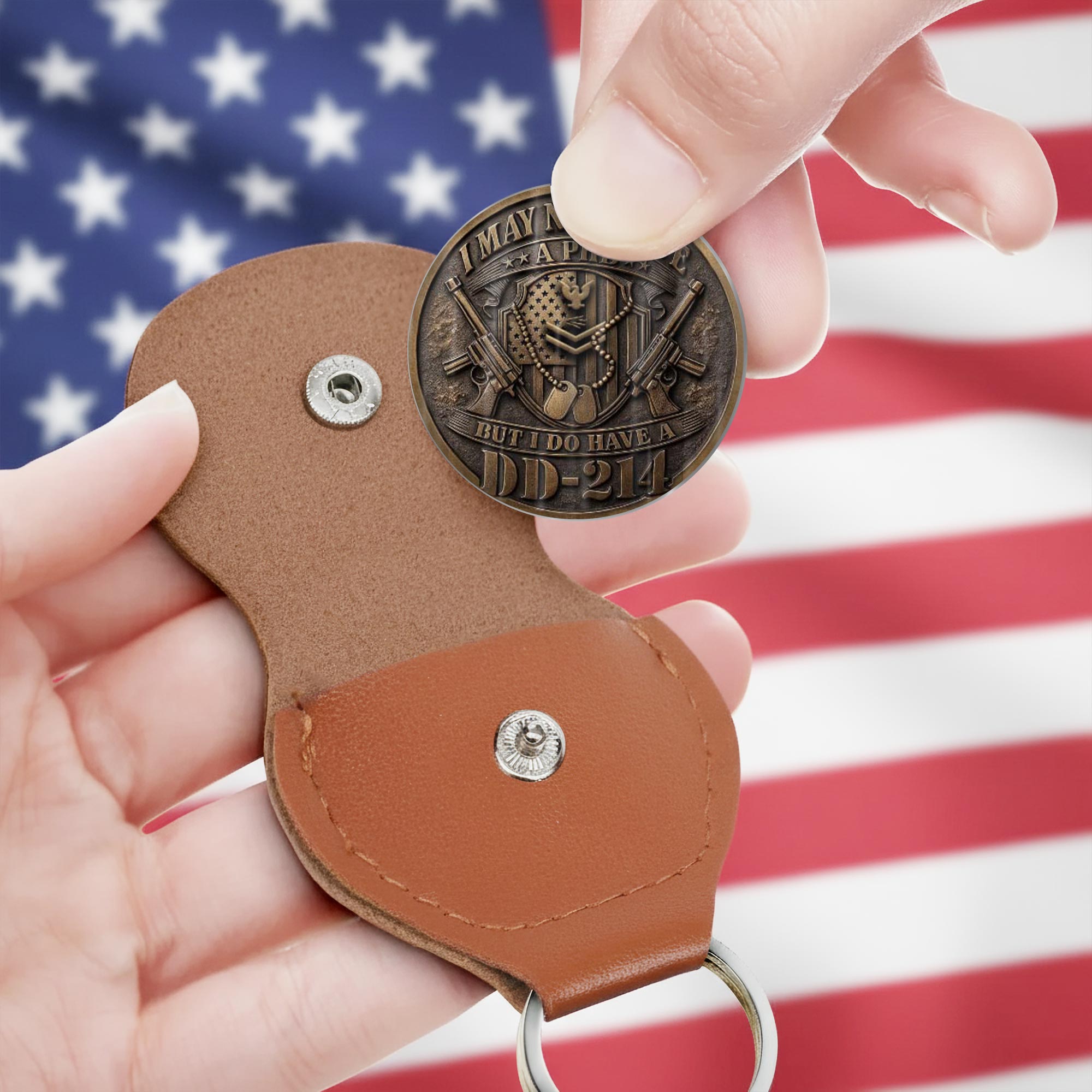 US Navy, Always Courageous - Military Printed Challenge Coin - Image 3