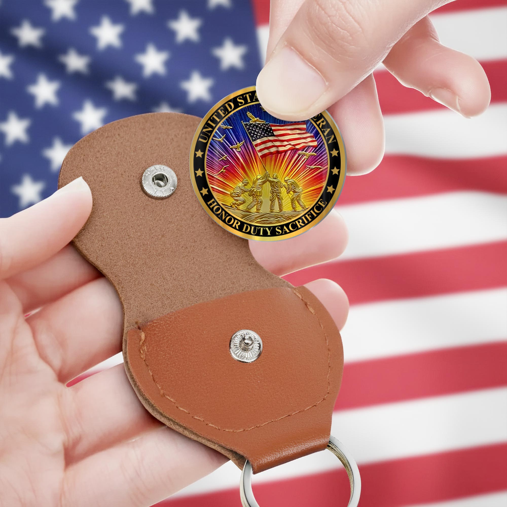 US Air Force, E 4 Air Force Sergeant - Military Printed Challenge Coin - Image 3