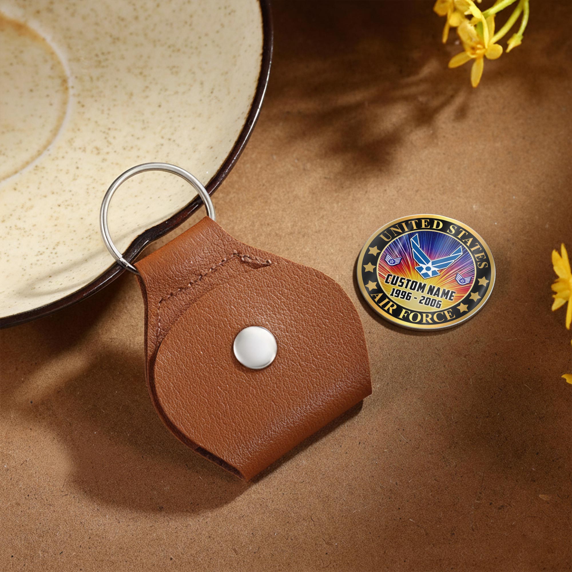 US Air Force, E 4 Air Force Sergeant - Military Printed Challenge Coin - Image 4