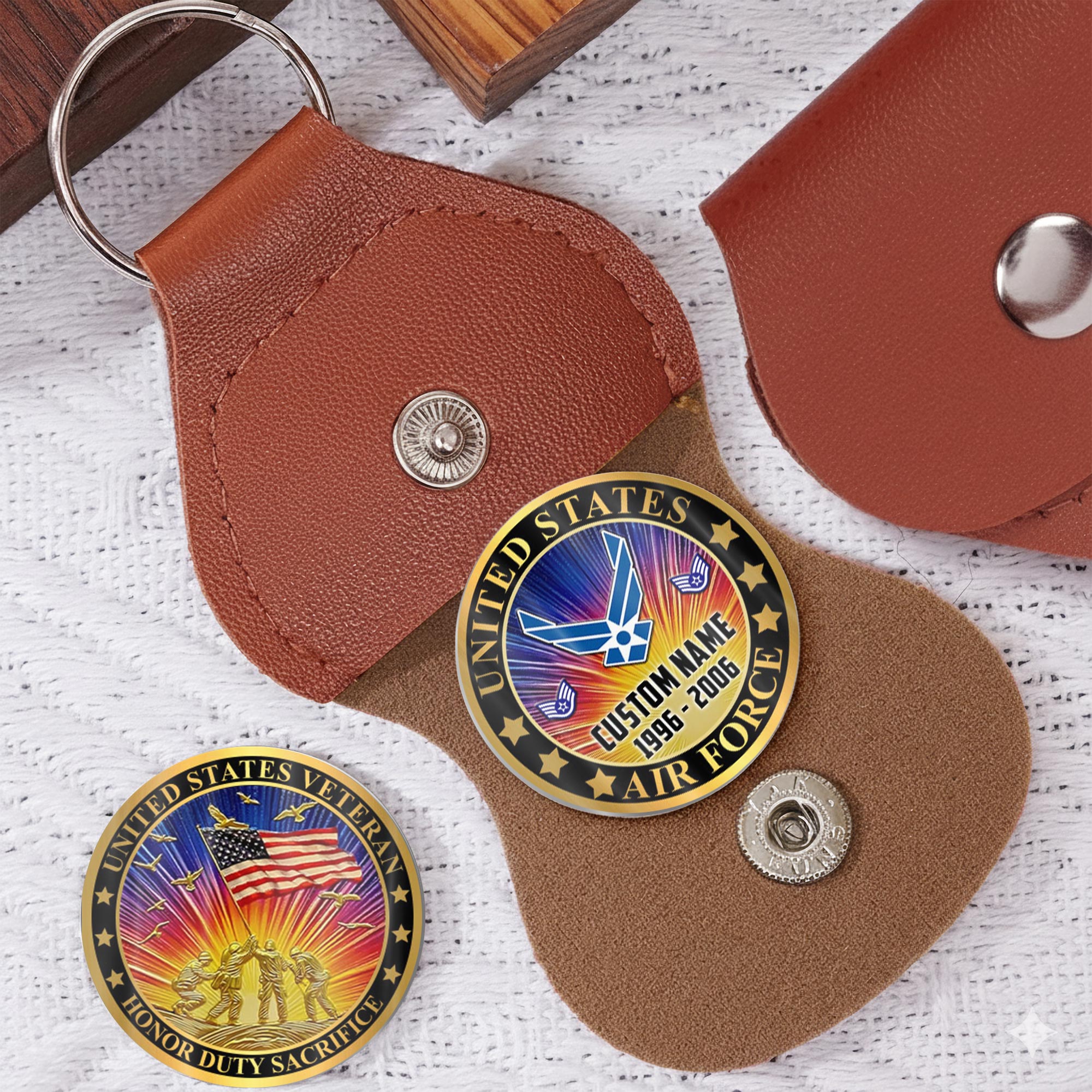 US Air Force, E 4 Air Force Sergeant - Military Printed Challenge Coin - Image 5