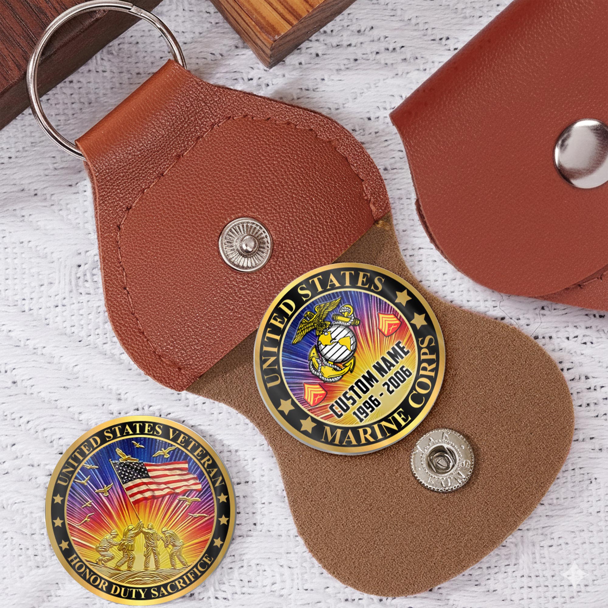 US Marine Corps, E 5 Marines Sergeant - Military Printed Challenge Coin - Image 5