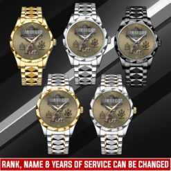 US Army, Lest We Forget - Diamond-Cut Bezel Watch