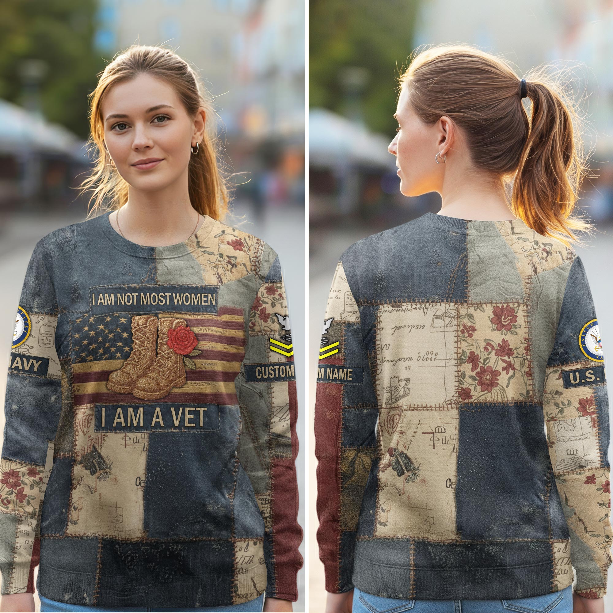 US Navy, E 2 Blue - Women Sweatshirt