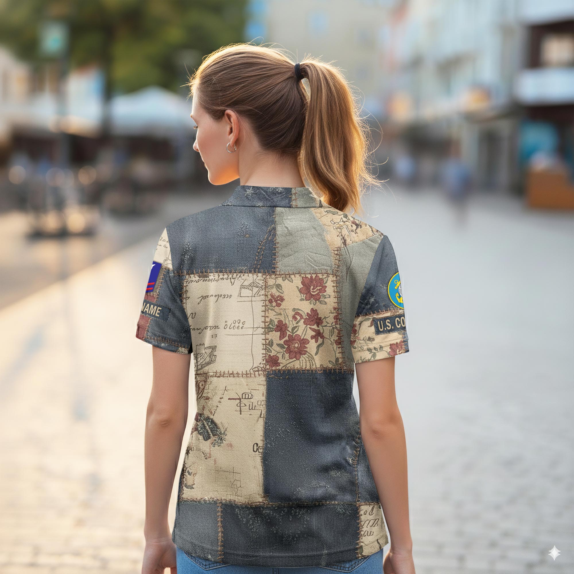 US Coast Guard, Second To None - Women Polo Shirt - Image 3