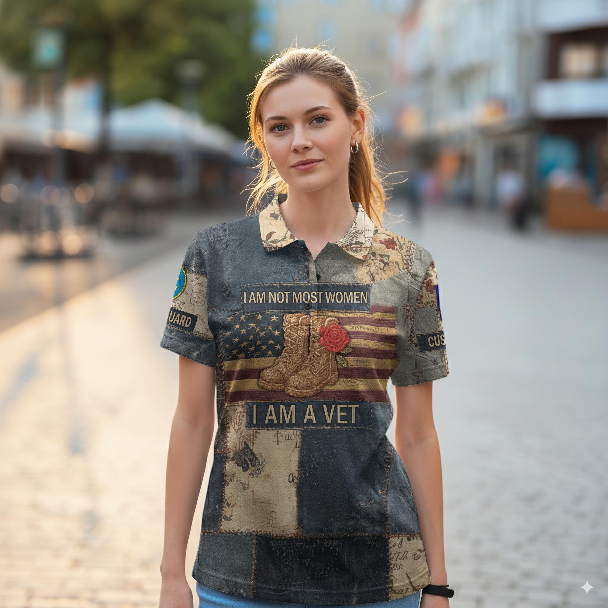 US Coast Guard, Second To None - Women Polo Shirt - Image 2