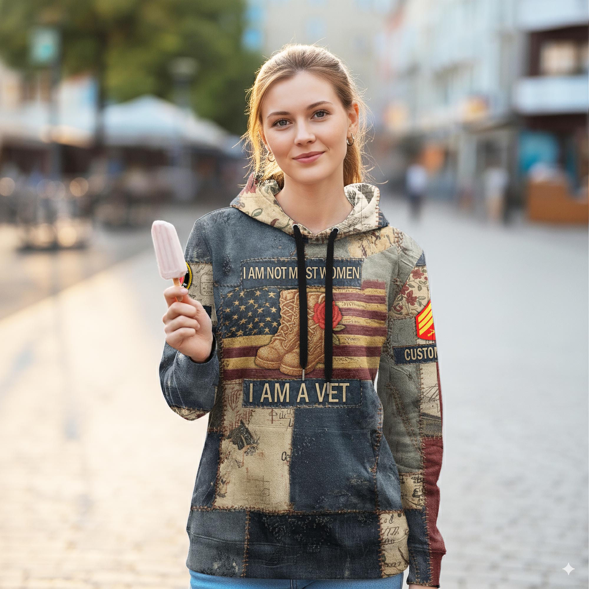 US Marine Corps, Life And Pride - Women Hoodie - Image 2