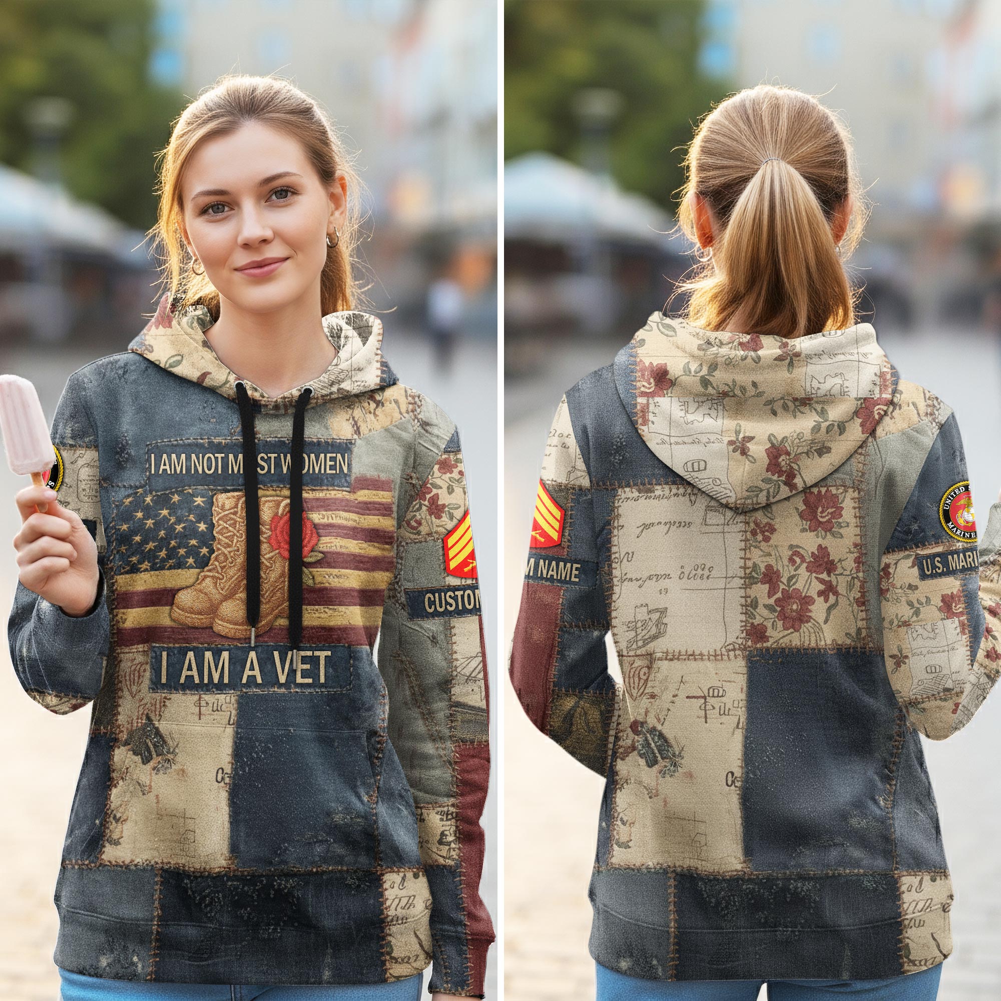 US Marine Corps, Life And Pride - Women Hoodie