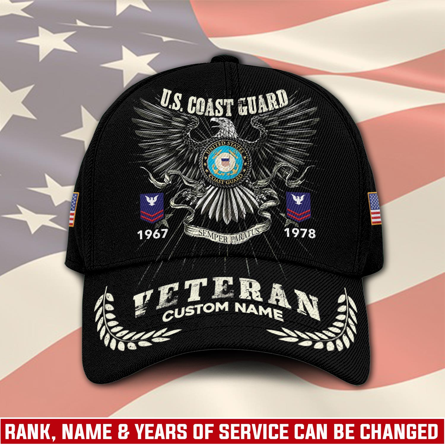 US Coast Guard, Lest We Forget - Classic Cap