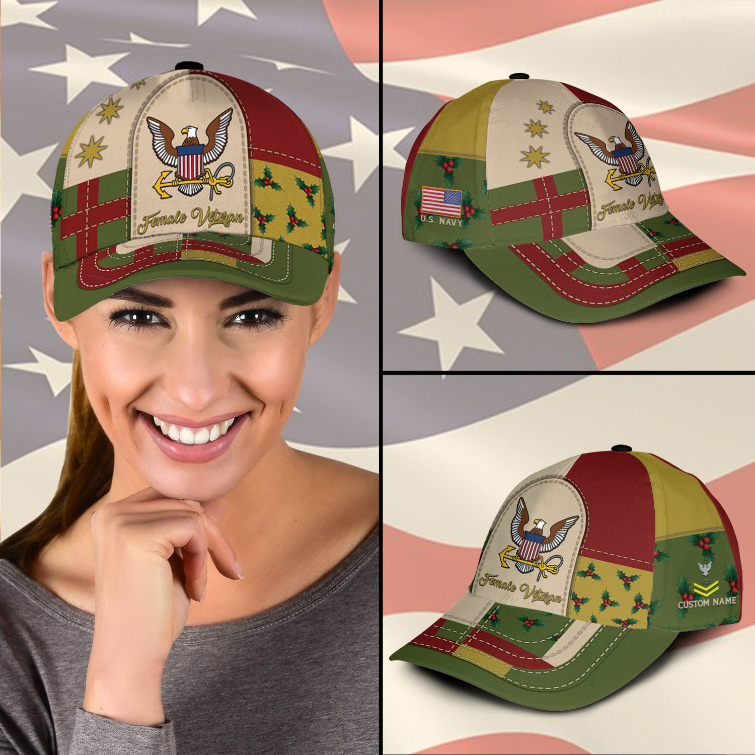 US Navy, Freedom Over Fear - Classic Cap - Image 3