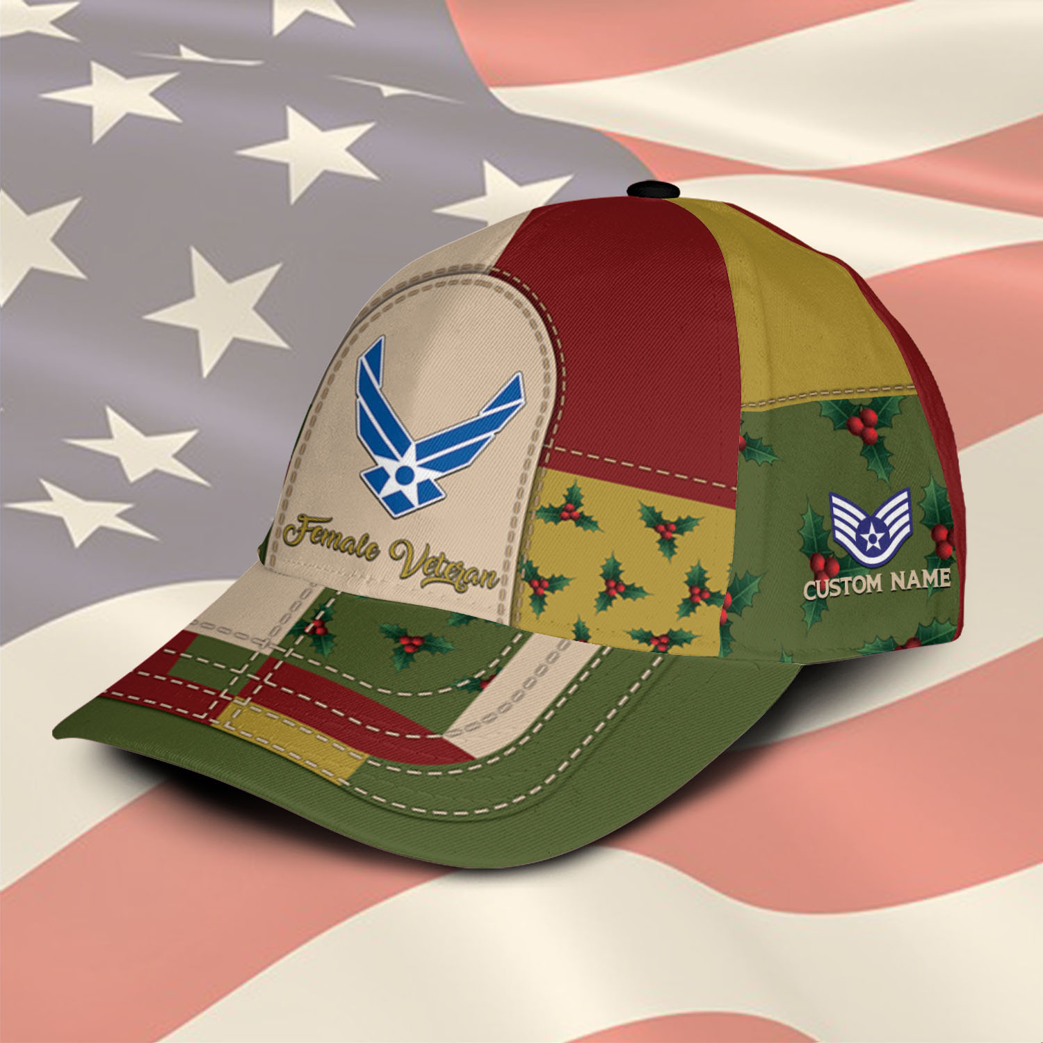 US Air Force, Aim High … Fly-Fight-Win - Classic Cap - Image 2