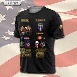 Alternative view of Army Division, Proud Veteran - T-Shirt