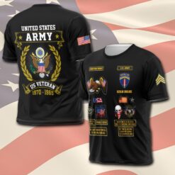 Army Division, Proud Veteran - T-Shirt